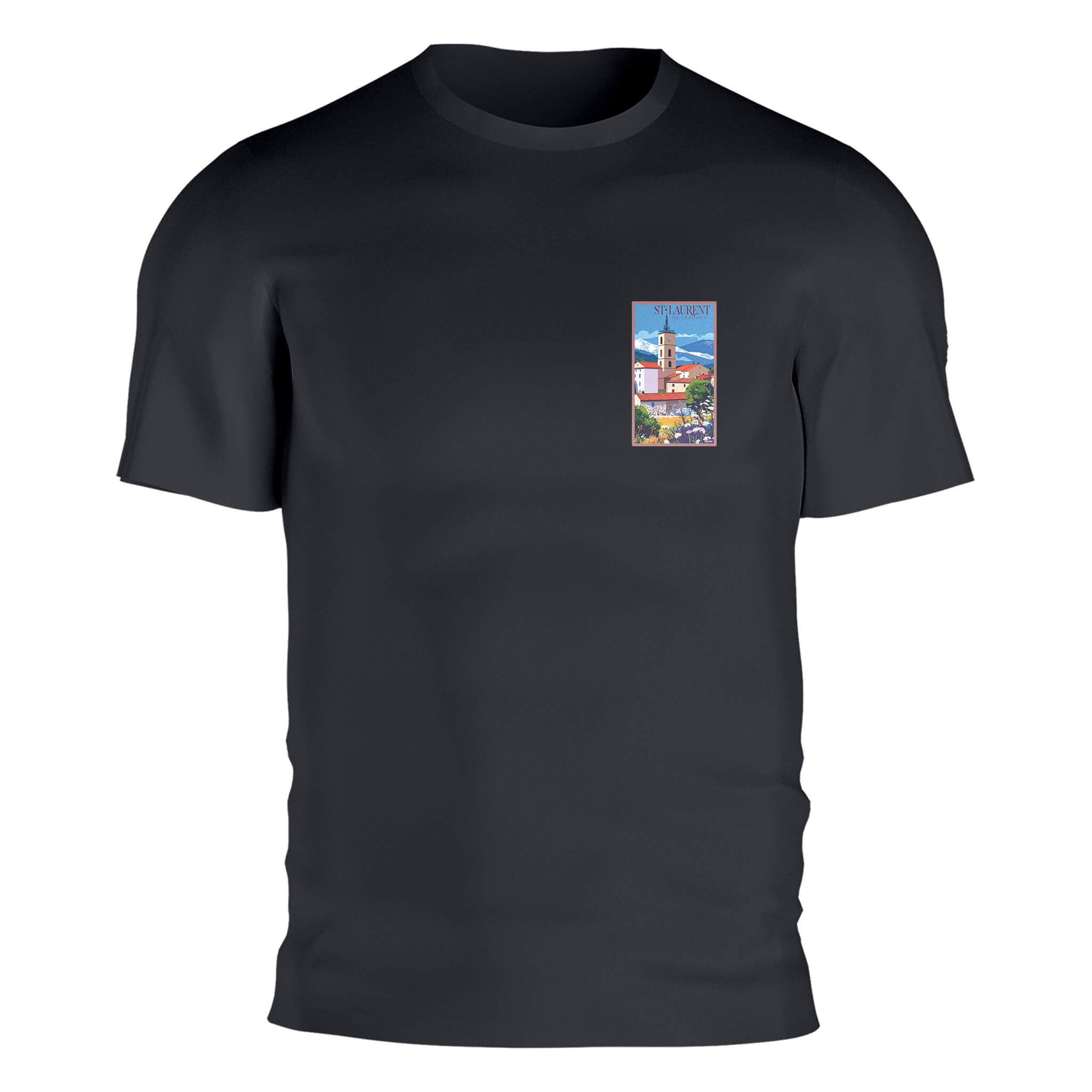 T-shirt Saint-Laurent-de-Cerdans | Artwear Vintage Pyrénées-Orientales – Agapit