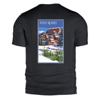 T-shirt Agapit Font-Romeu coloris noir vue dos - Artwear Pyrénées-Orientales