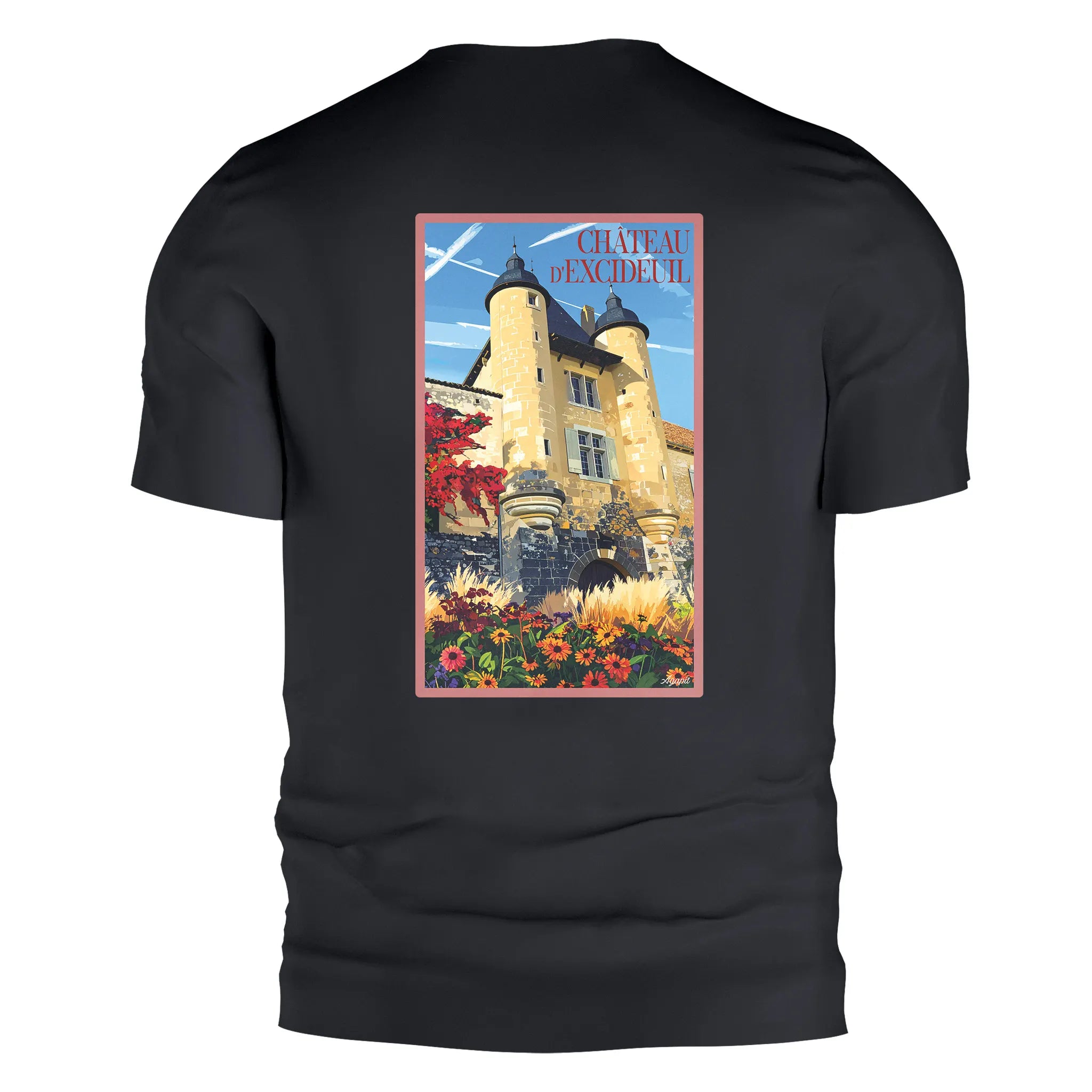 T-shirt Château d'Excideuil – Illustration Vintage Dordogne  | Artwear Vintage Agapit - Agapit - Artwear