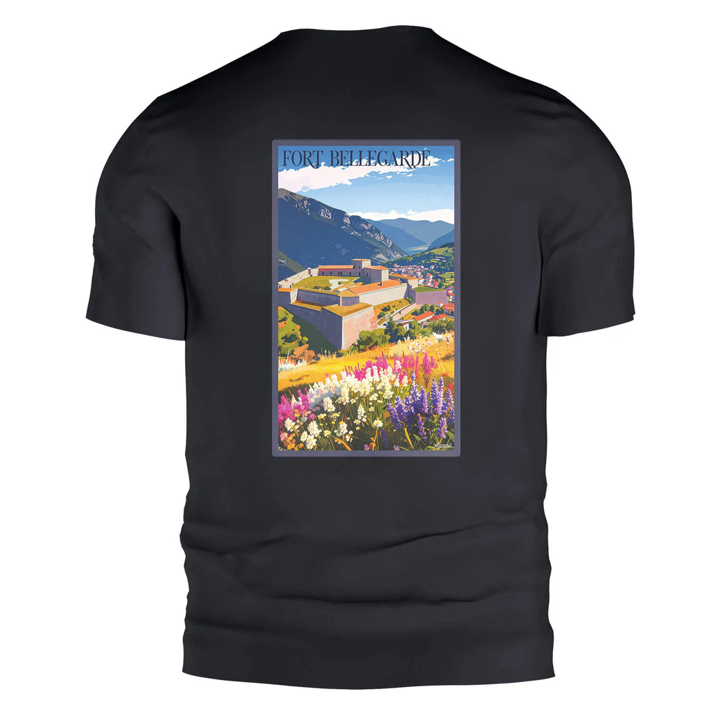 T-shirt Agapit Bellegarde coloris noir vue dos - Artwear Pyrénées-Orientales