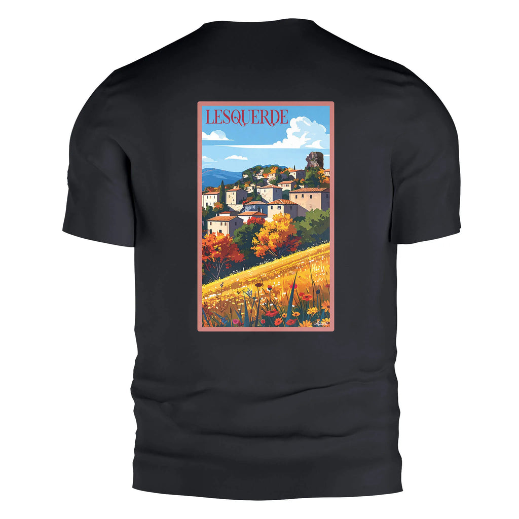 T-shirt Agapit Lesquerde coloris noir vue dos - Artwear Pyrénées-Orientales
