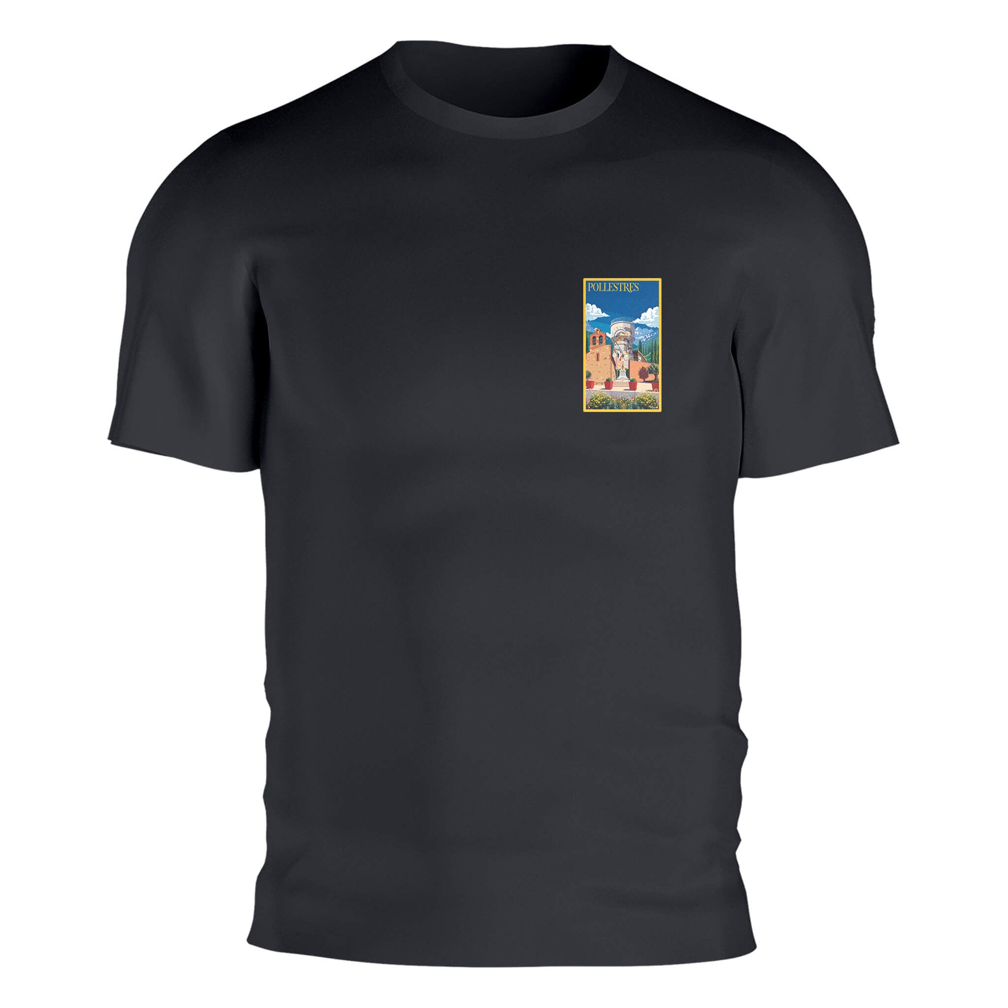 T-shirt Pollestres | Artwear Vintage Pyrénées-Orientales – Agapit